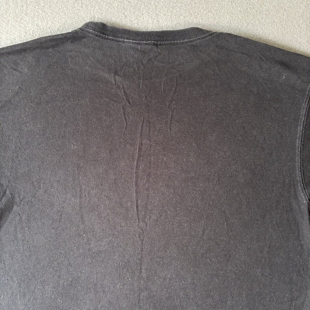 Vintage Avirex Y2K T-Shirt Mens Black Spellout Streetwear Graphic‎ Logo Grunge M - Picture 11 of 13